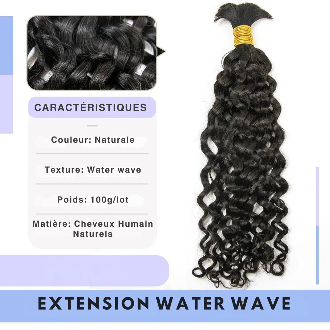 Extensions Water Wave, 100% cheveux naturels