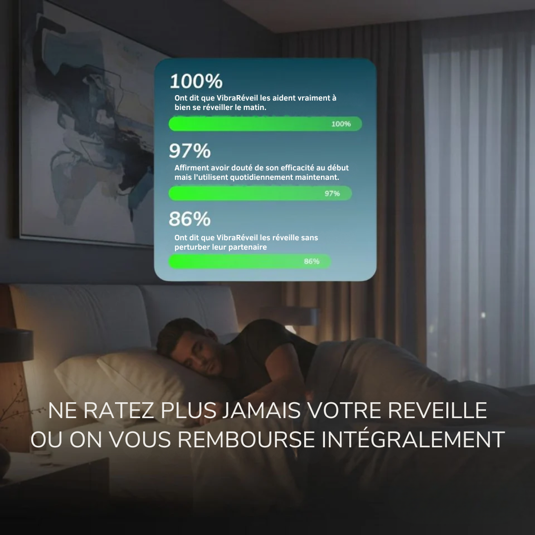 VibraRéveil : Réveil à vibration 100% efficace