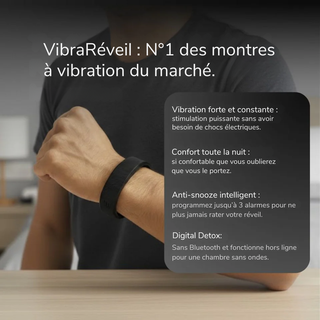 VibraRéveil : Réveil à vibration 100% efficace