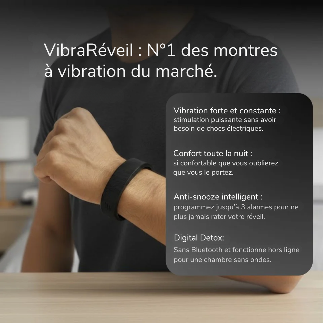VibraRéveil : Réveil à vibration 100% efficace