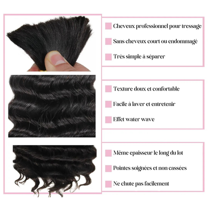Extensions Water Wave, 100% cheveux naturels