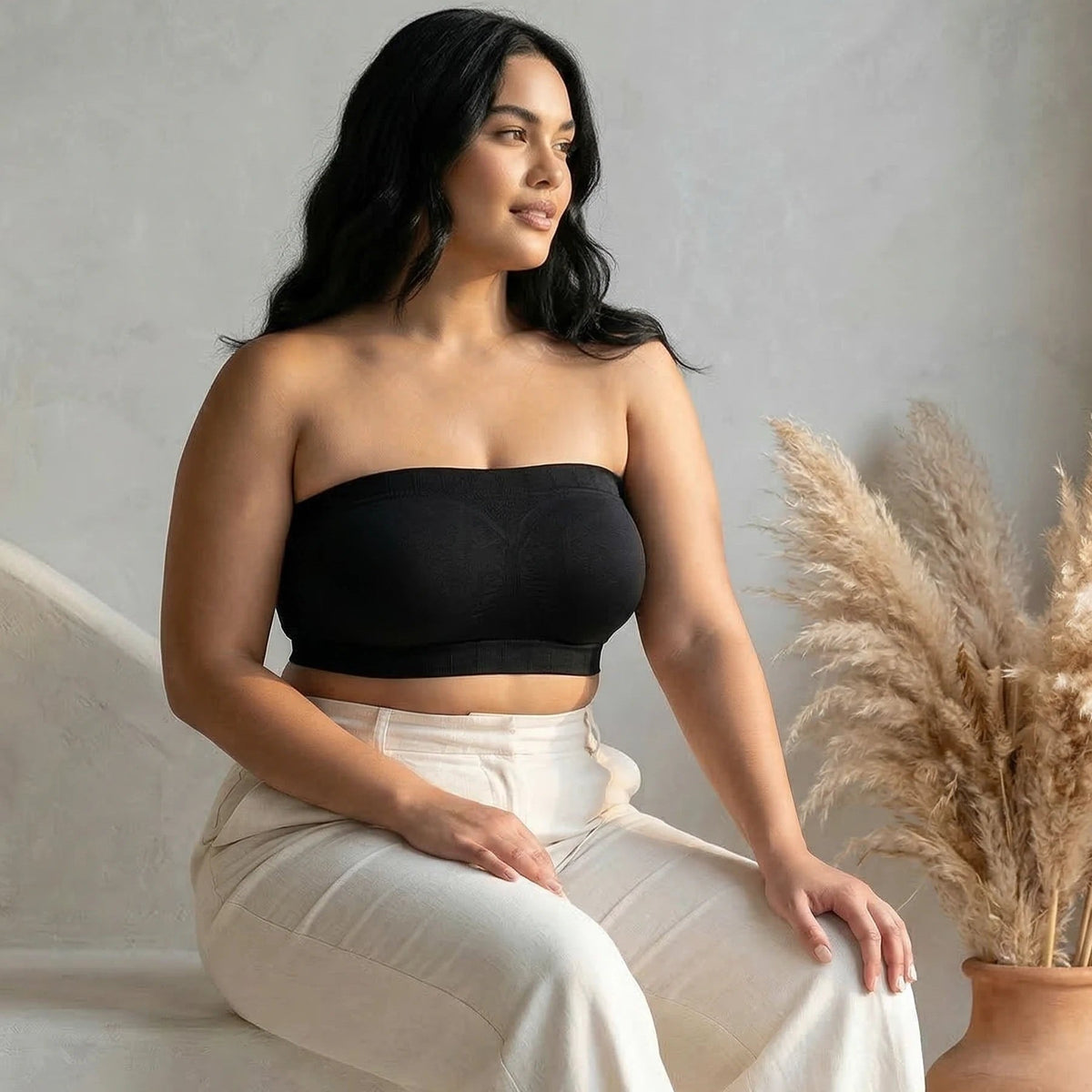 Soutien-gorge bandeau convertible sans bretelles