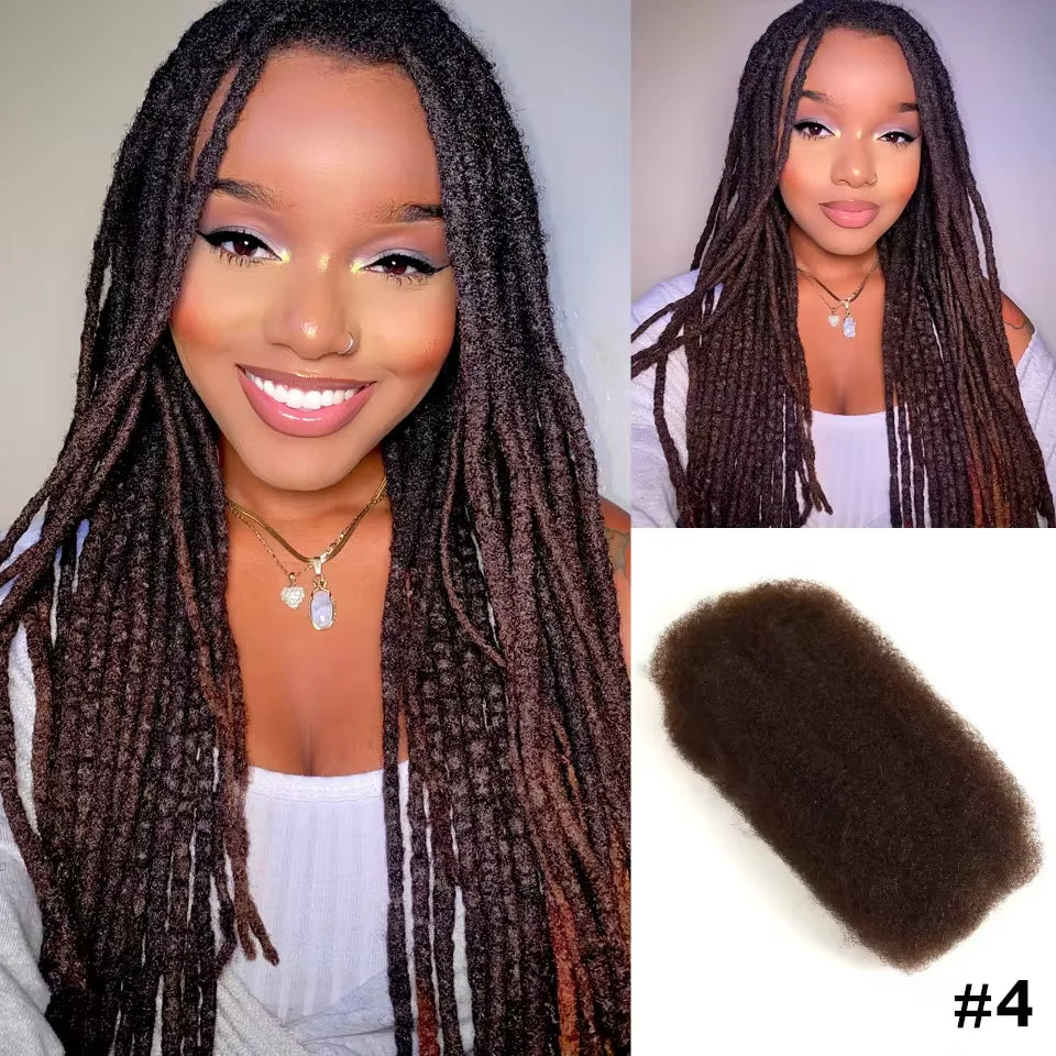 Extension Afro Kinky pour Mini Twist, 100% cheveux naturels