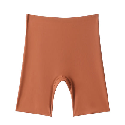 Flarixa Seamless High Waist Shorts Panties For Women Tummy Control Hip Lift Ice Silk Safety Pants Underwear Boyshorts Boxer
