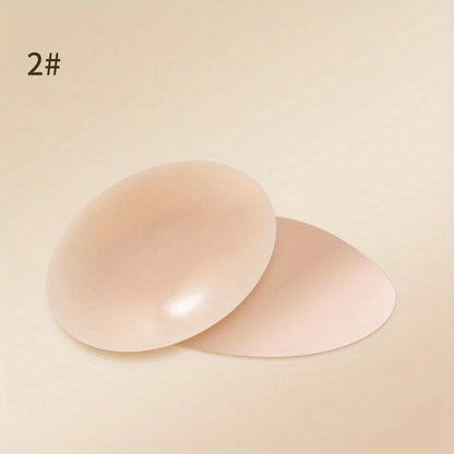 1 Pair Reusable Breast Petals Nipple Cover Invisible Petal Adhesive Strapless Backless Stick on Bra Silicone Breast Patch
