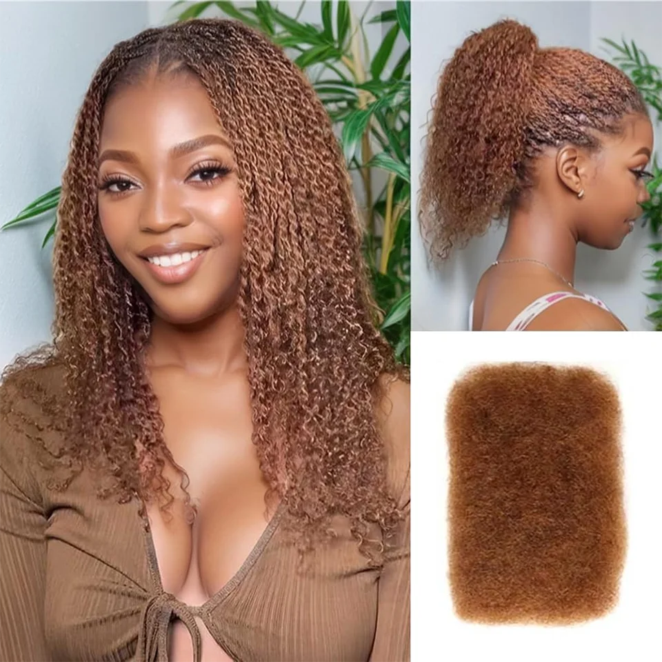 Extension Afro Kinky pour Mini Twist, 100% cheveux naturels